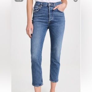 Agolde Riley crop denim